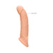 Real Rock Penis Extender With Rings - 9" - 22 Cm - Vanilla - SexToy.com