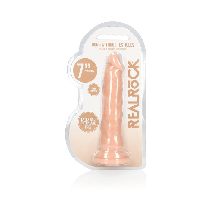 Real Rock Realistic Dildo - 7" - 17 Cm - Vanilla - SexToy.com