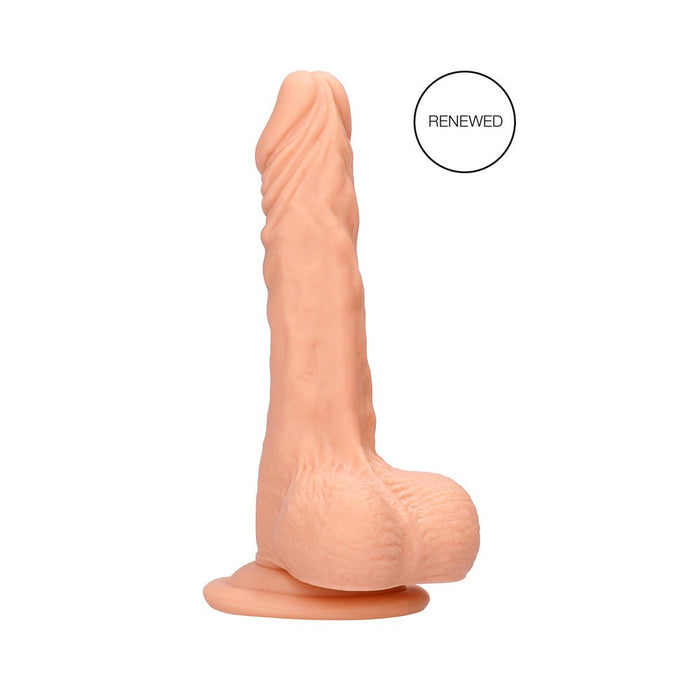 Real Rock Realistic Dildo With Balls - 7" - 17 Cm - Vanilla - SexToy.com