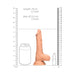 Real Rock Realistic Dildo With Balls - 7" - 17 Cm - Vanilla - SexToy.com