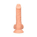 Real Rock Realistic Dildo With Balls - 7" - 17 Cm - Vanilla - SexToy.com