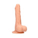 Real Rock Realistic Dildo With Balls - 7" - 17 Cm - Vanilla - SexToy.com