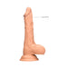 Real Rock Realistic Dildo With Balls - 8" - 20 Cm - Vanilla - SexToy.com