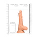 Real Rock Realistic Dildo With Balls - 9" - 23 Cm - Vanilla - SexToy.com