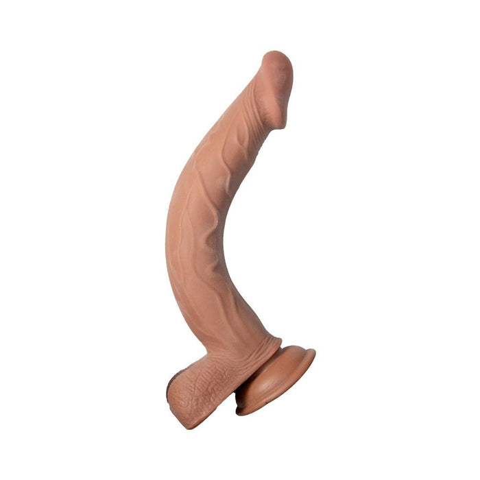 Realcocks Dual Layered 10 In. Brown - SexToy.com