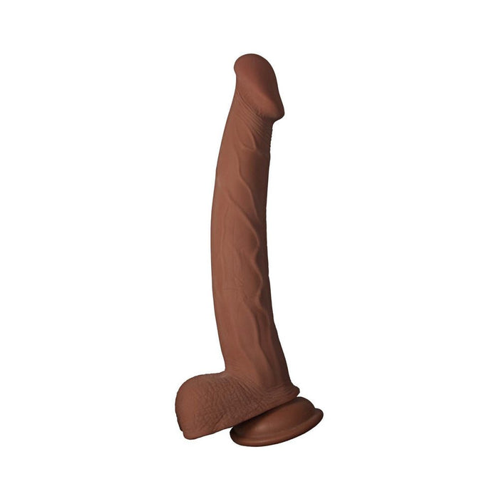 Realcocks Dual Layered 11 In. Brown - SexToy.com