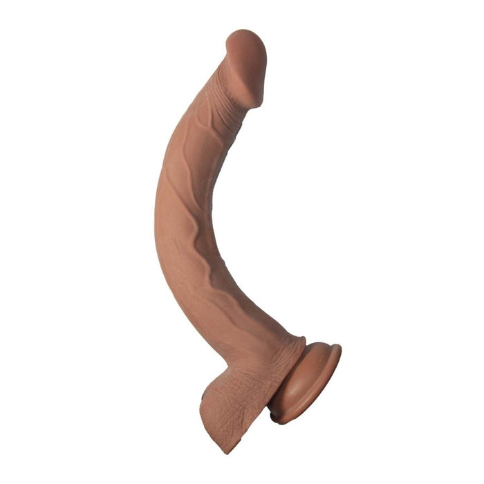 Realcocks Dual Layered 11 In. Brown - SexToy.com