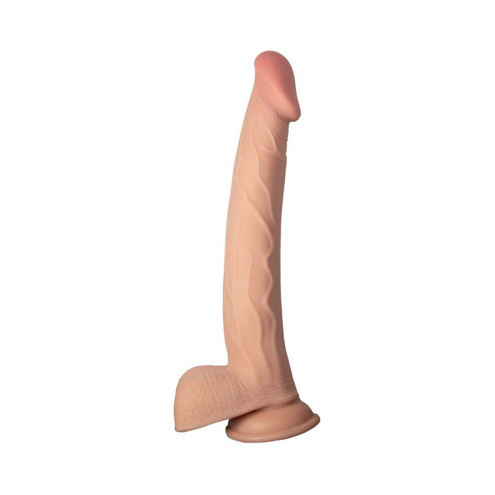 Realcocks Dual Layered 11 In. White - SexToy.com