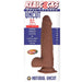 Realcocks Dual Layered Uncut Slider Thin Tip 8.5 In. Brown - SexToy.com