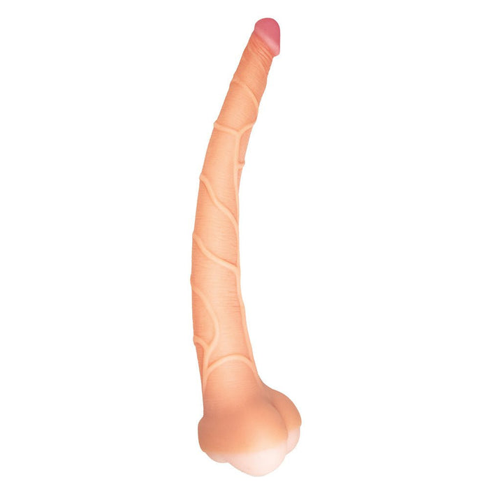 Realcocks Masturbator 14 In. 3 - in - 1 Dildo, Sleeve & Stroker Beige - SexToy.com