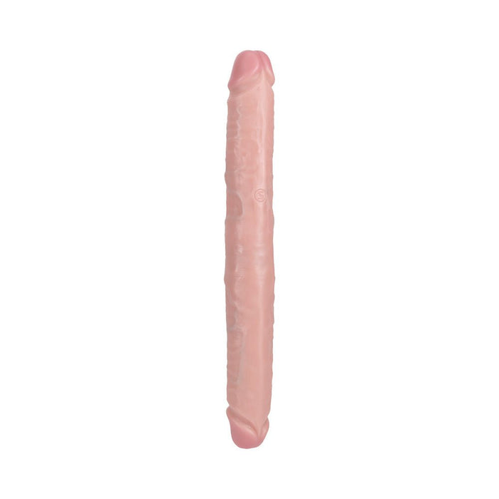 Realrock 14 In. Thick Double - ended Dong Beige - SexToy.com