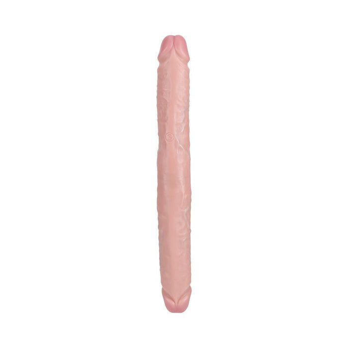 Realrock 14 In. Thick Double - ended Dong Beige - SexToy.com