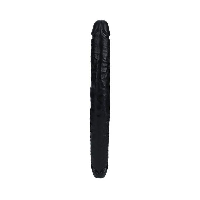 Realrock 14 In. Thick Double - ended Dong Black - SexToy.com