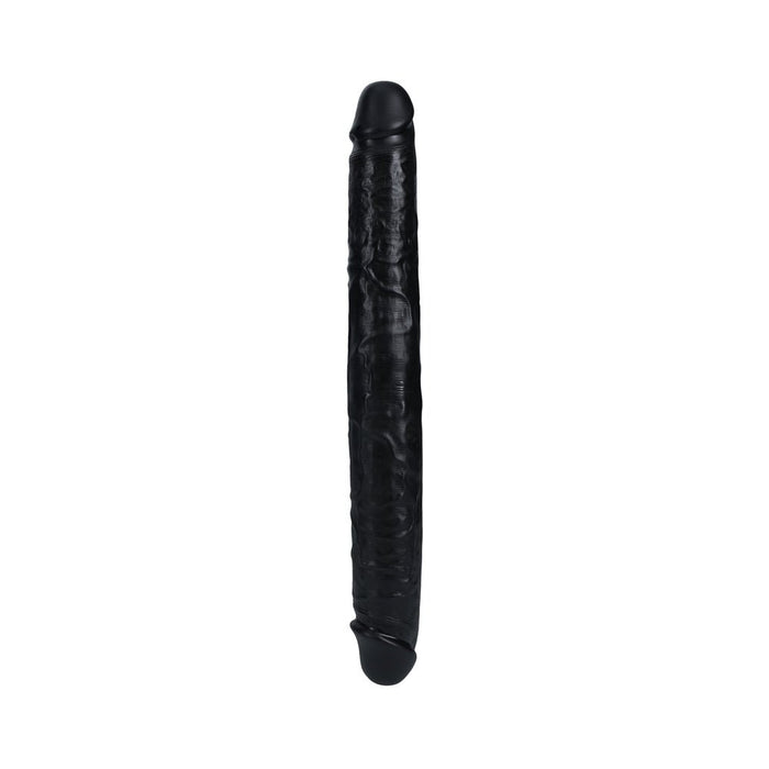 Realrock 14 In. Thick Double - ended Dong Black - SexToy.com