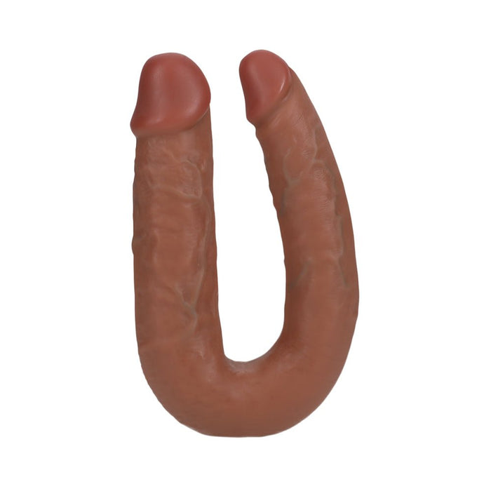 Realrock 5 In. U - shaped Double Dildo Tan - SexToy.com