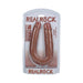 Realrock 9 In. U - shaped Double Dildo Tan - SexToy.com