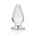 Realrock Crystal Clear 3.5 In. Anal Plug Clear - SexToy.com