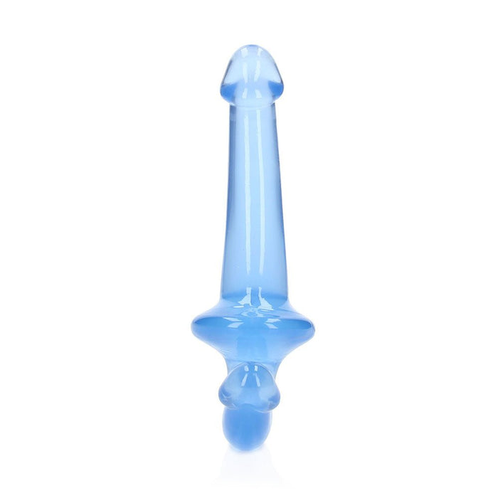 Realrock Crystal Clear 6 In. Strapless Strap - on Dildo Blue - SexToy.com