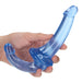 Realrock Crystal Clear 6 In. Strapless Strap - on Dildo Blue - SexToy.com