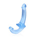 Realrock Crystal Clear 6 In. Strapless Strap - on Dildo Blue - SexToy.com