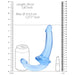 Realrock Crystal Clear 6 In. Strapless Strap - on Dildo Blue - SexToy.com