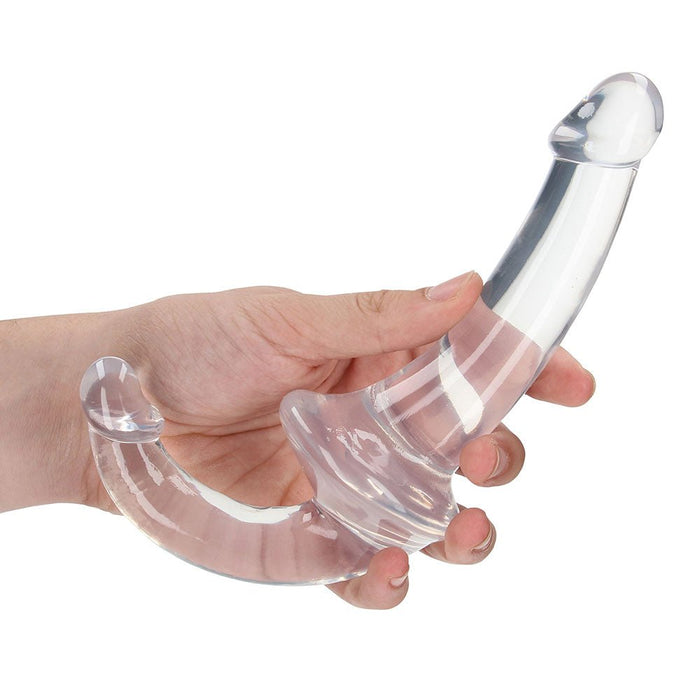 Realrock Crystal Clear 6 In. Strapless Strap - on Dildo Clear - SexToy.com