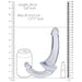 Realrock Crystal Clear 6 In. Strapless Strap - on Dildo Clear - SexToy.com