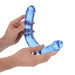 Realrock Crystal Clear Double Dong 13 In. Dual - ended Dildo Blue - SexToy.com