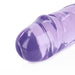 Realrock Crystal Clear Double Dong 13 In. Dual - ended Dildo Purple - SexToy.com