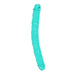 Realrock Crystal Clear Double Dong 13 In. Dual - ended Dildo Turquoise - SexToy.com