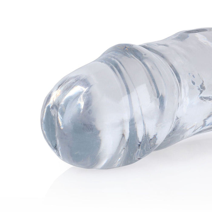 Realrock Crystal Clear Double Dong 18 In. Dual - ended Dildo Clear - SexToy.com