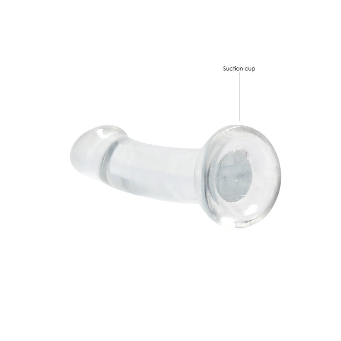 Realrock Crystal Clear Non - realistic Dildo With Suction Cup 6.7 In. Translucent - SexToy.com