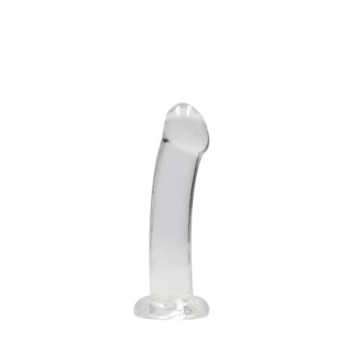 Realrock Crystal Clear Non - realistic Dildo With Suction Cup 6.7 In. Translucent - SexToy.com