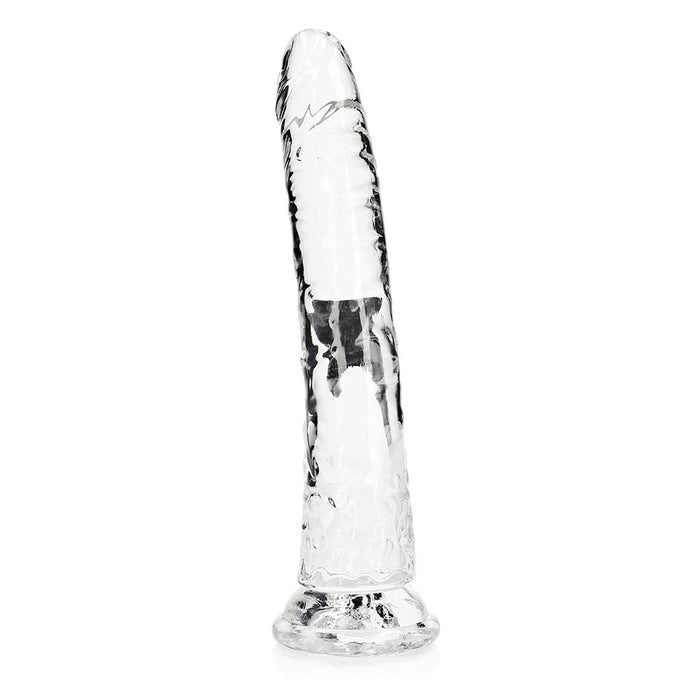 Realrock Crystal Clear Slim 10 In. Dildo Clear - SexToy.com