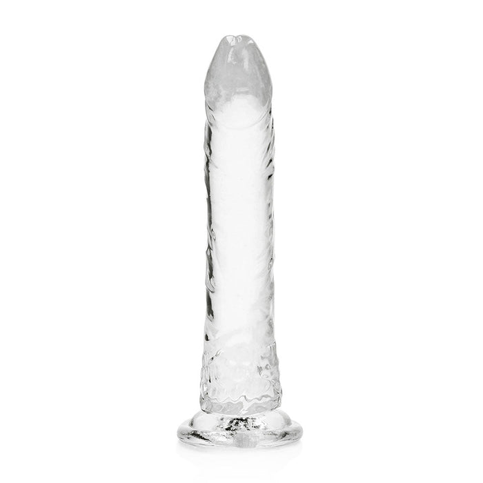 Realrock Crystal Clear Slim 10 In. Dildo Clear - SexToy.com