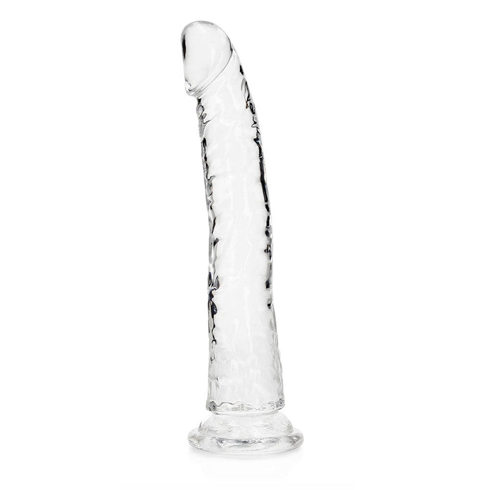 Realrock Crystal Clear Slim 11 In. Dildo Clear - SexToy.com