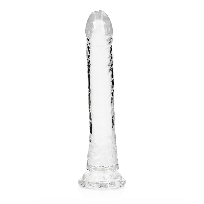 Realrock Crystal Clear Slim 11 In. Dildo Clear - SexToy.com