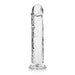 Realrock Crystal Clear Straight 10 In. Dildo Without Balls Clear - SexToy.com