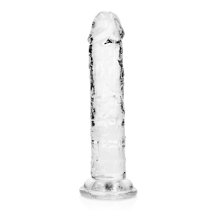 Realrock Crystal Clear Straight 6 In. Dildo Without Balls Clear - SexToy.com