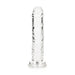 Realrock Crystal Clear Straight 6 In. Dildo Without Balls Clear - SexToy.com