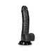 Realrock Curved Realistic Dildo With Balls And Suction Cup 7 In. Dark - SexToy.com