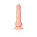 Realrock Curved Realistic Dildo With Balls And Suction Cup 7 In. Light - SexToy.com