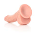 Realrock Curved Realistic Dildo With Balls And Suction Cup 8 In. Light - SexToy.com