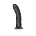 Realrock Curved Realistic Dildo With Suction Cup 6 In. Chocolate - SexToy.com