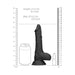 Realrock Dong With Testicles 8 Black - SexToy.com