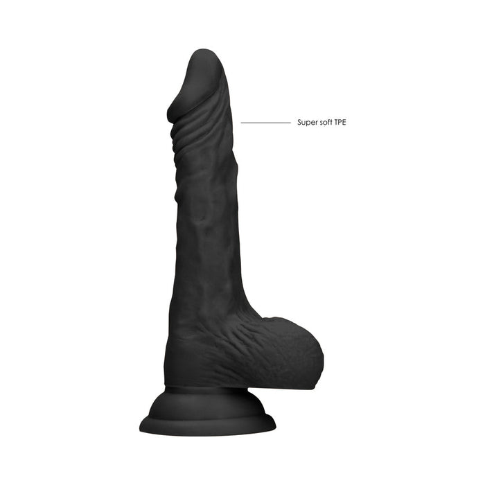 Realrock Dong With Testicles 8 Black - SexToy.com