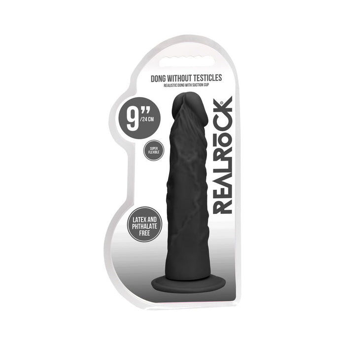 Realrock Dong Without Testicles 9 Black - SexToy.com