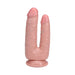 Realrock Double Trouble 5 In. / 6 In. Dildo Beige - SexToy.com