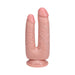 Realrock Double Trouble 5 In. / 6 In. Dildo Beige - SexToy.com