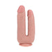 Realrock Double Trouble 7 In. / 8 In. Dildo Beige - SexToy.com